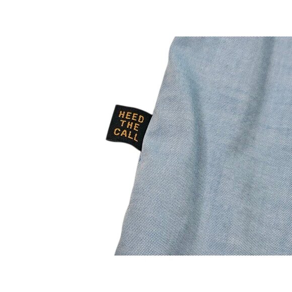 Howler Brothers Pearl Snap Short Sleeve Shirt Men's Small Chambray Blue Western - Picture 11 of 14